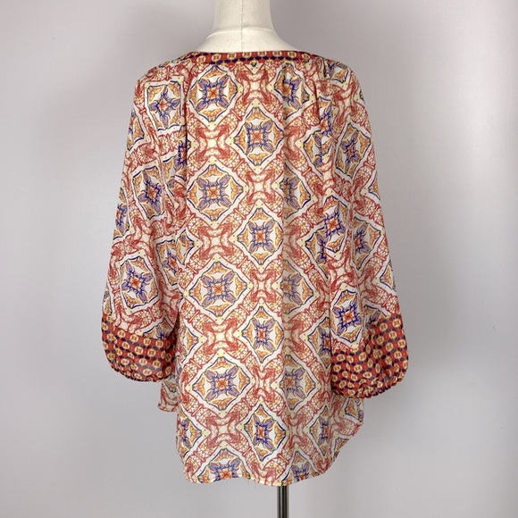 Anthropologie Multicolor Boho Blouse - Picture 5 of 9